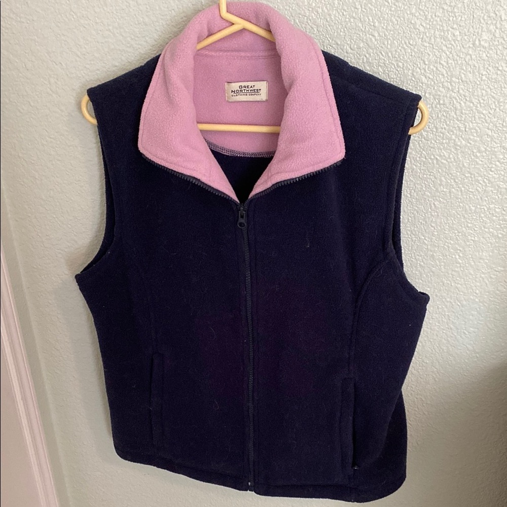Great Northwest Clothing Company Navy and Pink Vest